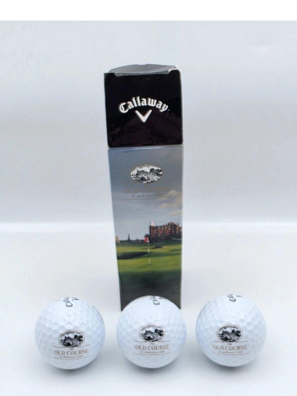 The Old Course St Andrews Golf Balls x 3 Callaway NEW